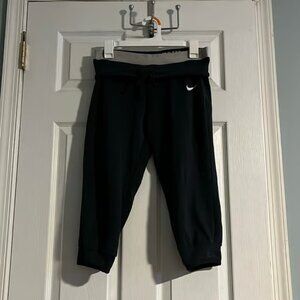 Nike Black Cropped Sweats
